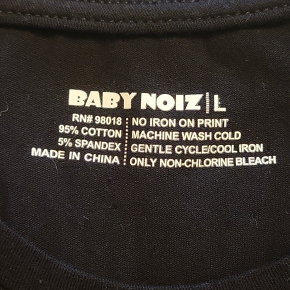 BABY NOIZ | Sister Girl VIBE | Blk Hip-hop Grsphic Tee-shirt | Size Large | NWOT - Picture 3 of 4